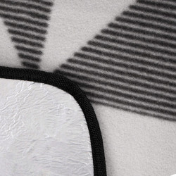 Pikniková deka 220x180 cm, šedo-biela SPRINGOS ANGLES