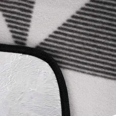 Pikniková deka 220x180 cm, šedo-biela SPRINGOS ANGLES