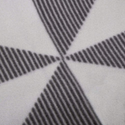 Pikniková deka 220x180 cm, šedo-biela SPRINGOS ANGLES