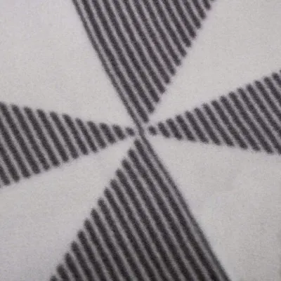 Pikniková deka 220x180 cm, šedo-biela SPRINGOS ANGLES