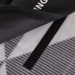 Pikniková deka 220x180 cm, šedo-biela SPRINGOS ANGLES