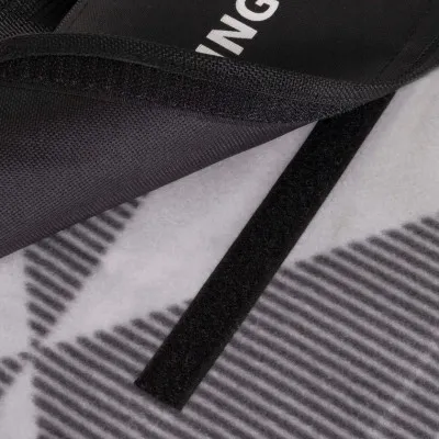 Pikniková deka 220x180 cm, šedo-biela SPRINGOS ANGLES