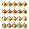 Vianočné banky zlaté mix - 4cm, sada 20ks