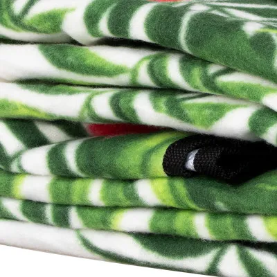 Pikniková deka 200x160 cm, zeleno-červená SPRINGOS FLOWERS