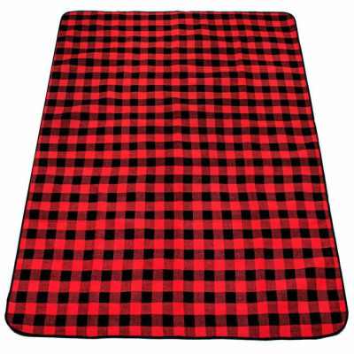 Pikniková deka 200x150 cm, čierno-červená SPRINGOS RETRO