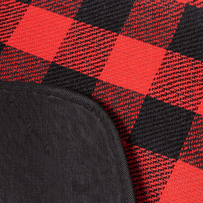 Pikniková deka 200x150 cm, čierno-červená SPRINGOS RETRO