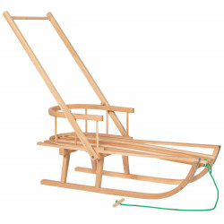 Drevené sánky s ohrádkou a madlom 90 cm SPRINGOS