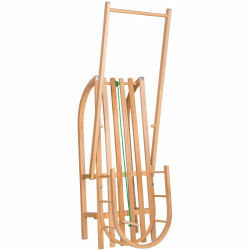 Drevené sánky s ohrádkou a madlom 90 cm SPRINGOS