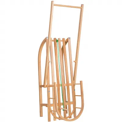 Drevené sánky s ohrádkou a madlom 90 cm SPRINGOS