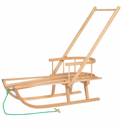Drevené sánky s ohrádkou a madlom 90 cm SPRINGOS