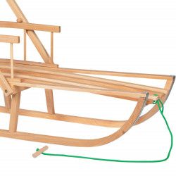 Drevené sánky s ohrádkou a madlom 90 cm SPRINGOS