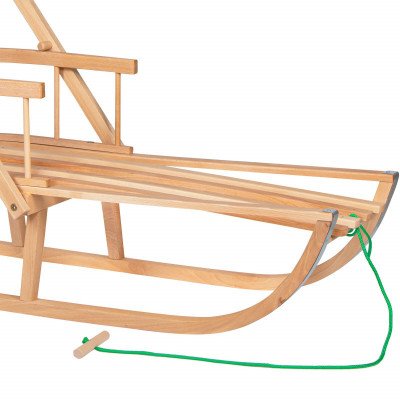Drevené sánky s ohrádkou a madlom 90 cm SPRINGOS