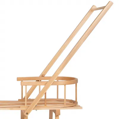 Drevené sánky s ohrádkou a madlom 90 cm SPRINGOS