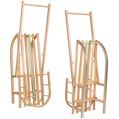 Drevené sánky s ohrádkou a madlom 90 cm SPRINGOS