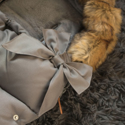 Zimný fusak s kožúškom 4v1 SPRINGOS PRESTIGE sivý