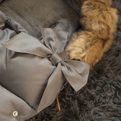 Zimný fusak s kožúškom 4v1 SPRINGOS PRESTIGE sivý