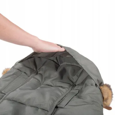 Zimný fusak s kožúškom 4v1 SPRINGOS PRESTIGE sivý