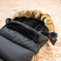 Zimný fusak s kožúškom 4v1 SPRINGOS PRESTIGE čierny