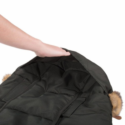 Zimný fusak s kožúškom 4v1 SPRINGOS PRESTIGE čierny