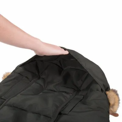 Zimný fusak s kožúškom 4v1 SPRINGOS PRESTIGE čierny