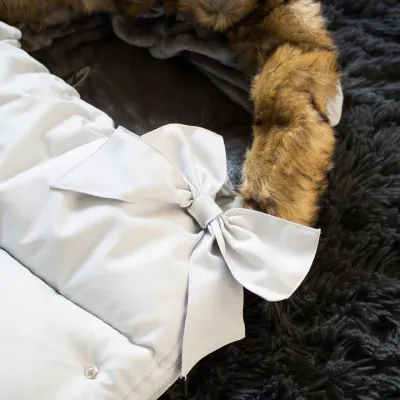 Zimný fusak s kožúškom 4v1 SPRINGOS PRESTIGE biely