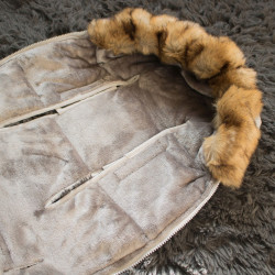 Zimný fusak s kožúškom 4v1 SPRINGOS PRESTIGE biely