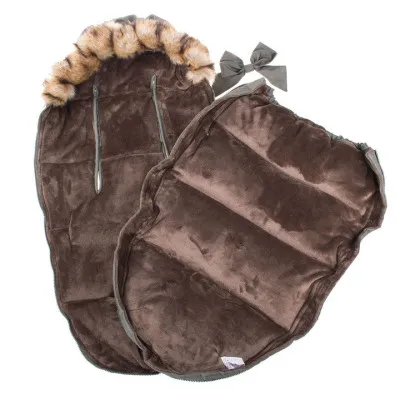 Zimný fusak s kožúškom 4v1 SPRINGOS PRESTIGE biely