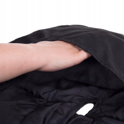 Zimný fusak s kožúškom 4v1 SPRINGOS MUFF čierno-zlatý