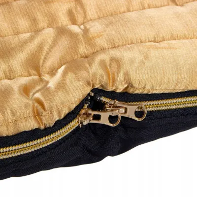 Zimný fusak s kožúškom 4v1 SPRINGOS MUFF čierno-zlatý