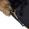 Zimný fusak s kožúškom 4v1 SPRINGOS MUFF čierno-zlatý