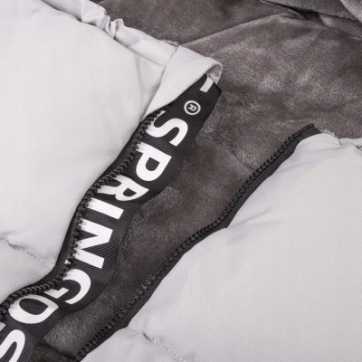 Zimný fusak s kožúškom 4v1 SPRINGOS FLUFFY biely