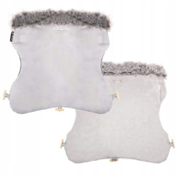 Rukávnik s kožúškom SPRINGOS GLORY svetlo šedý