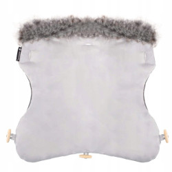Rukávnik s kožúškom SPRINGOS GLORY svetlo šedý