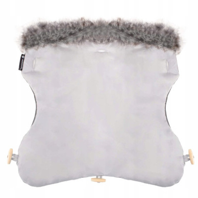 Rukávnik s kožúškom SPRINGOS GLORY svetlo šedý