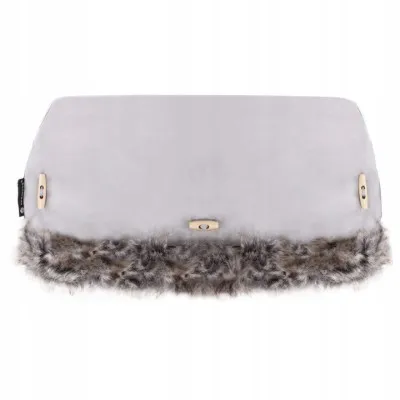 Rukávnik s kožúškom SPRINGOS GLORY svetlo šedý