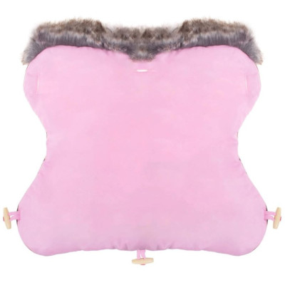 Rukávnik s kožúškom SPRINGOS GLORY ružový