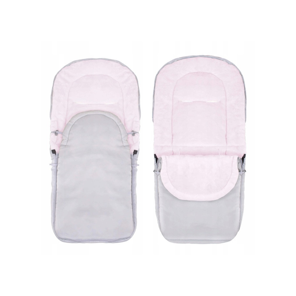 Zimný fusak 4v1 SPRINGOS IGLU svetlo šedý/ružový