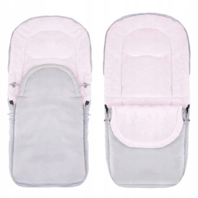 Zimný fusak 4v1 SPRINGOS IGLU svetlo šedý/ružový