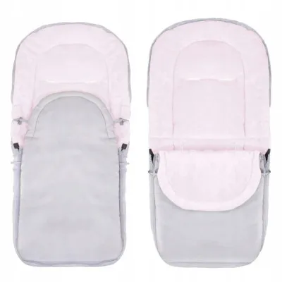 Zimný fusak 4v1 SPRINGOS IGLU svetlo šedý/ružový