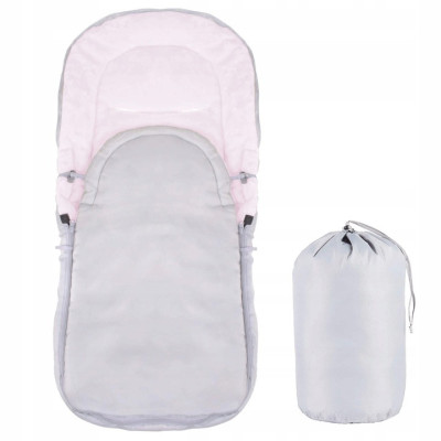 Zimný fusak 4v1 SPRINGOS IGLU svetlo šedý/ružový