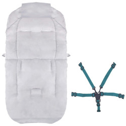 Zimný fusak 4v1 SPRINGOS IGLU svetlo šedý/béžový