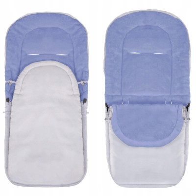 Zimný fusak 4v1 SPRINGOS IGLU svetlo šedý/modrý