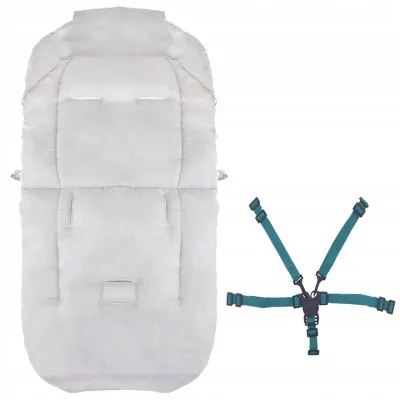 Zimný fusak 4v1 SPRINGOS IGLU svetlo šedý/modrý