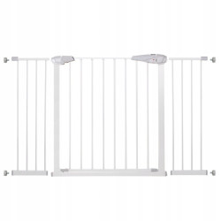 Detská zábrana nastaviteľná 76-141 cm SPRINGOS BabyLock biela