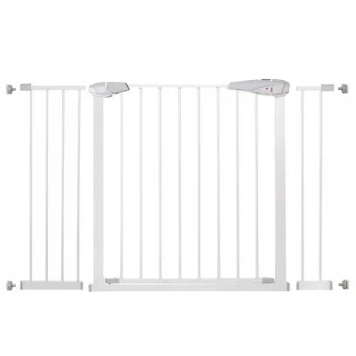 Detská zábrana nastaviteľná 76-127 cm SPRINGOS BabyLock biela