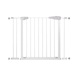 Detská zábrana nastaviteľná 76-106 cm SPRINGOS BabyLock biela