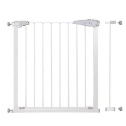 Detská zábrana nastaviteľná 76-92 cm SPRINGOS BabyLock biela
