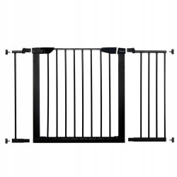 Detská zábrana nastaviteľná 75-117 cm SPRINGOS BabyLock čierna