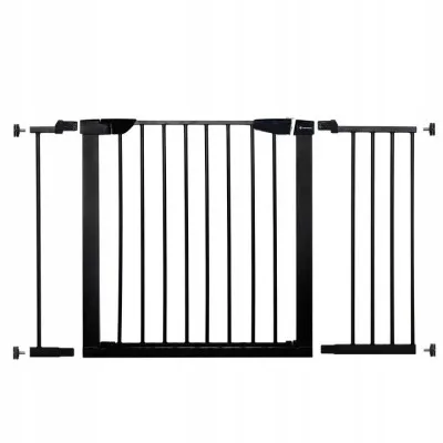Detská zábrana nastaviteľná 75-117 cm SPRINGOS BabyLock čierna