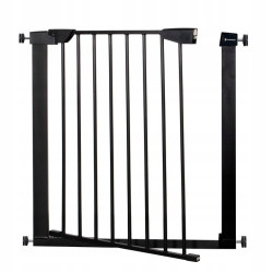 Detská zábrana nastaviteľná 75-117 cm SPRINGOS BabyLock čierna